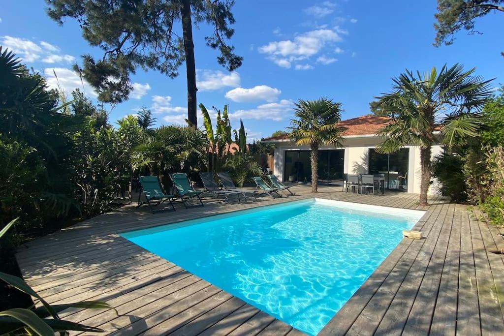 Villa Arcachon 12 Pers Avec Piscine Chauffee 1 Mai Au 30 Sept Екстер'єр фото